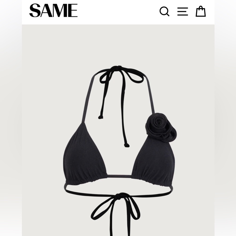 SAME SWIM ROSETTE TRIANGLE bikini set
